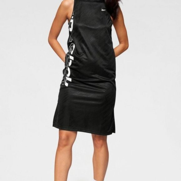New Reebok Women's Meet You There Sleeveless Basketball Black & White Dress M - Picture 4 of 16